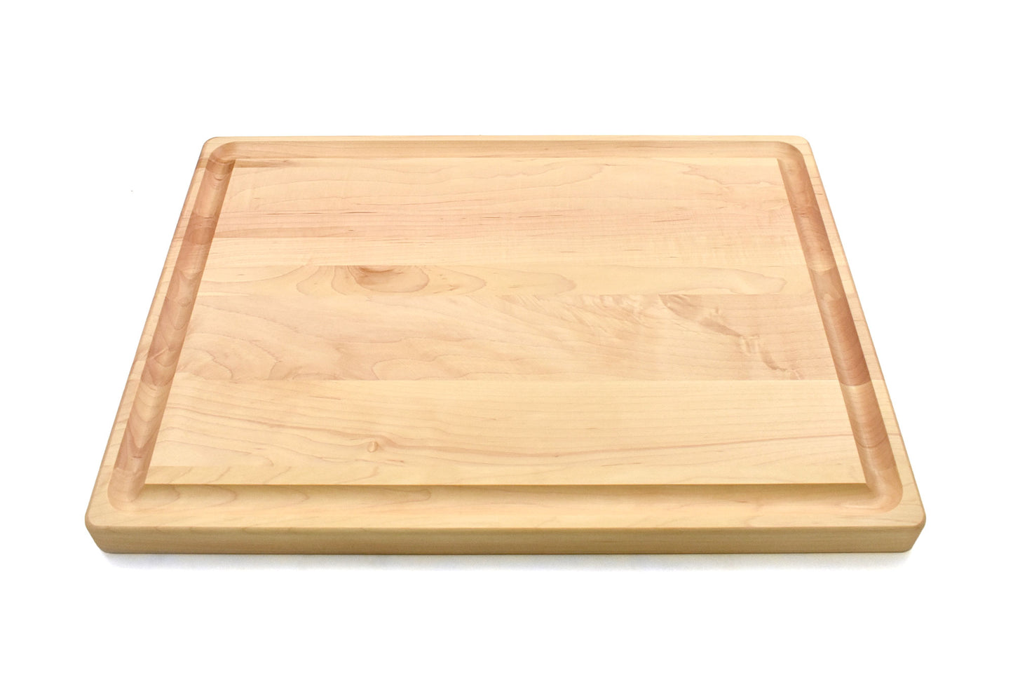 1 1/4" THICK MAPLE BUTCHER BLOCK WITH JUICE GROOVE