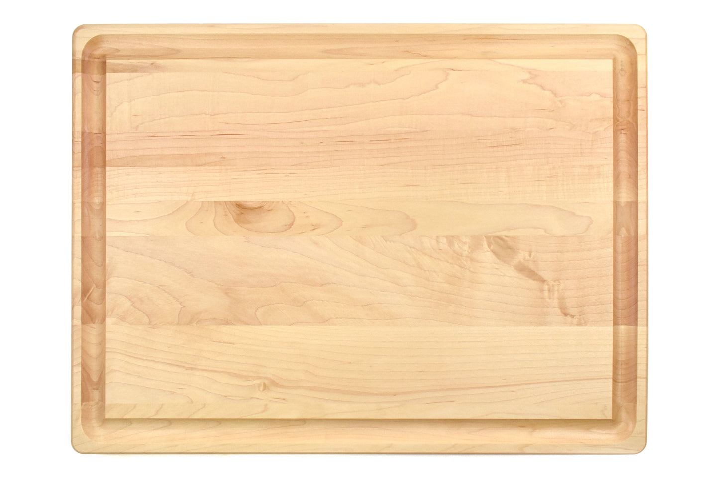 1 1/4" THICK MAPLE BUTCHER BLOCK WITH JUICE GROOVE