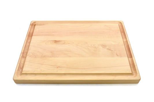 1 1/4" THICK MAPLE BUTCHER BLOCK WITH JUICE GROOVE