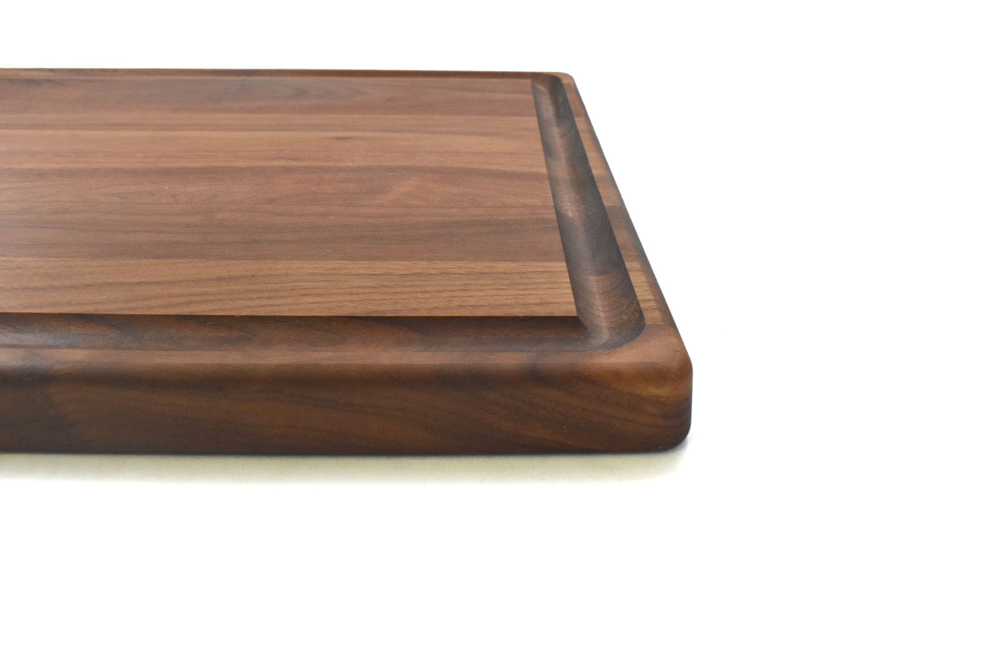 1 1/4" THICK WALNUT BUTCHER BLOCK WITH JUICE GROOVE